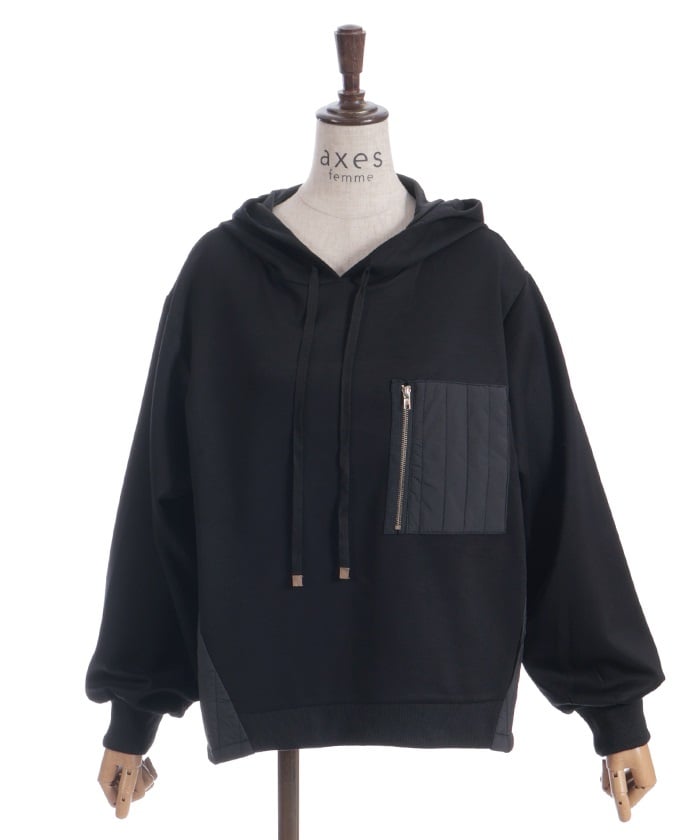 Quilting Panel Hoodie