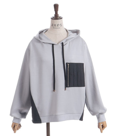 Quilting Panel Hoodie
