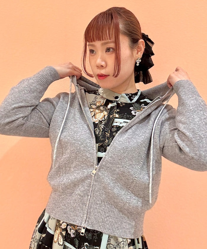 トップス hiro Knit Zip-Up Hoodie – axes femme from JAPAN