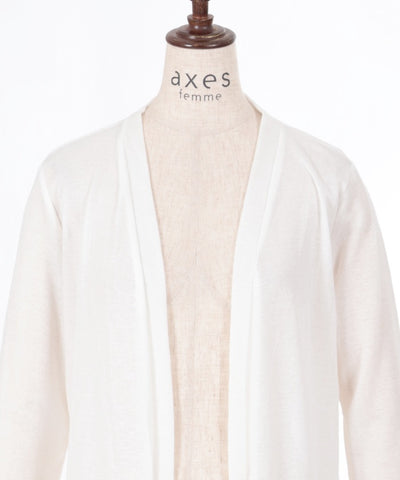 Knit & Chiffon Panel Cardigan