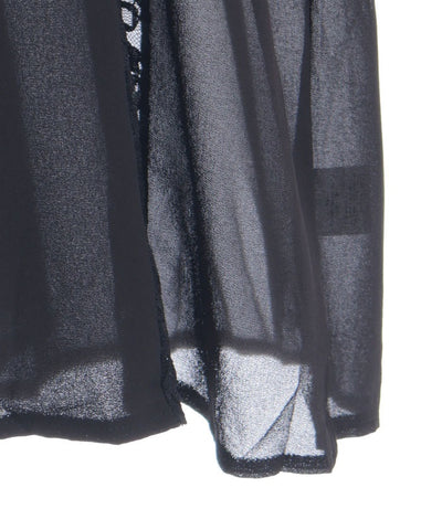 Lace Panel Long Cardigan