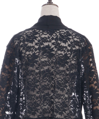 Lace Panel Long Cardigan