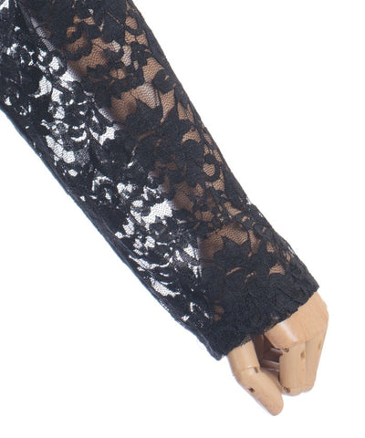 Lace Panel Long Cardigan