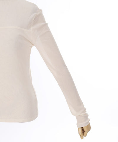 Sheer Bottle Neck Pullover