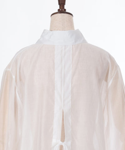 Back Ribbon Sheer Shirt