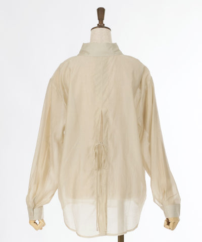 Back Ribbon Sheer Shirt