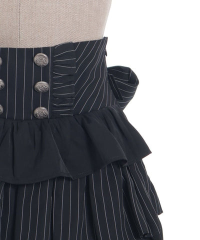 Striped Frill Skirt