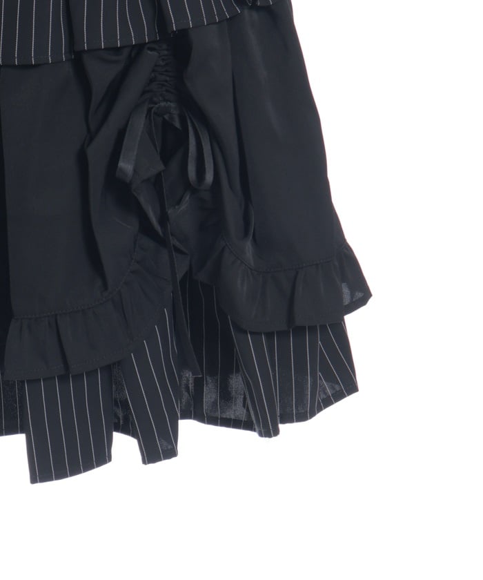 Striped Frill Skirt