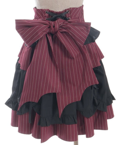 Striped Frill Skirt