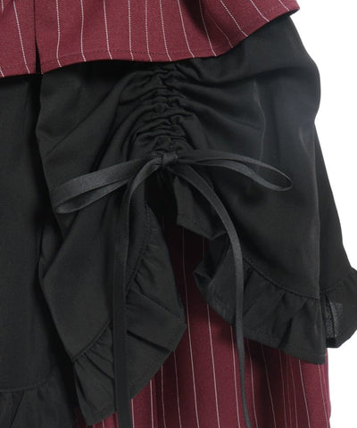 Striped Frill Skirt