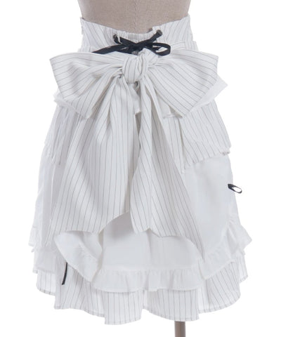 Striped Frill Skirt