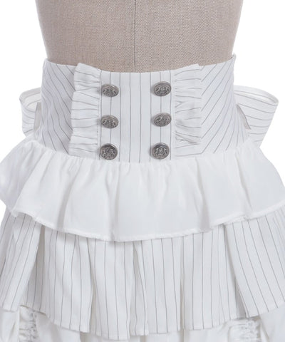 Striped Frill Skirt