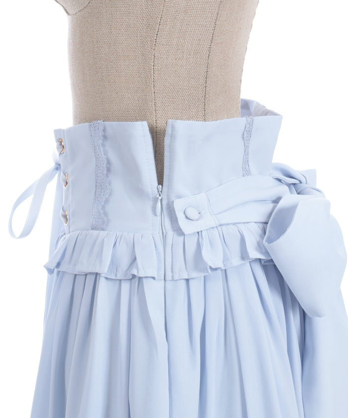 Lace-Up Frill Skirt