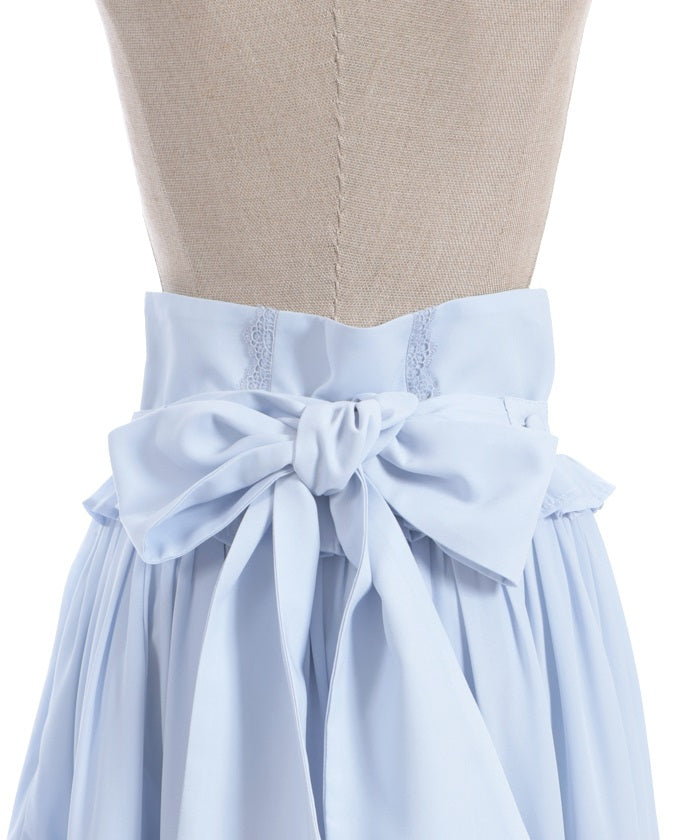Lace-Up Frill Skirt