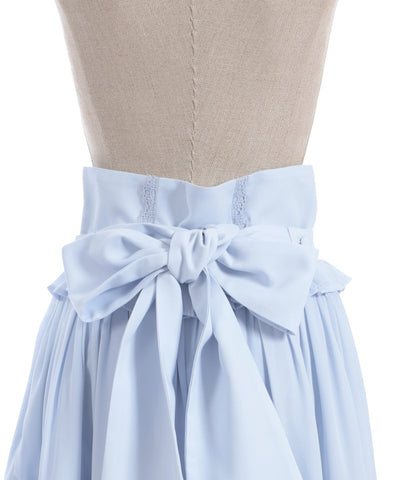 Lace-Up Frill Skirt