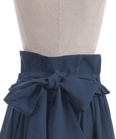 Lace-Up Frill Skirt