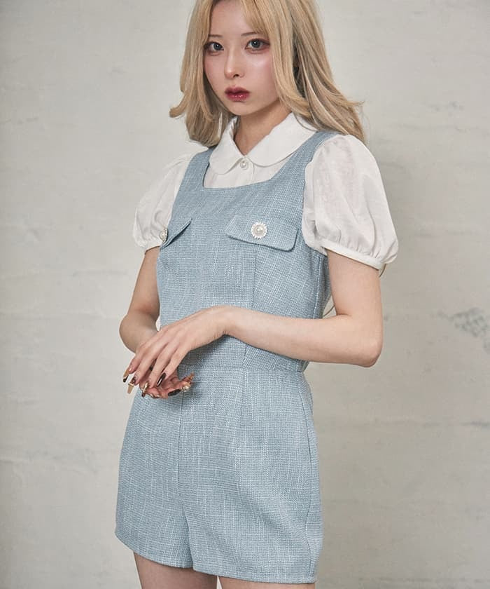 Summer Tweed Overalls