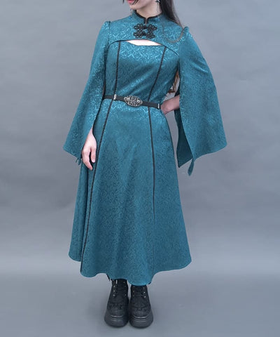 Chinese Slit Sleeve Long Dress