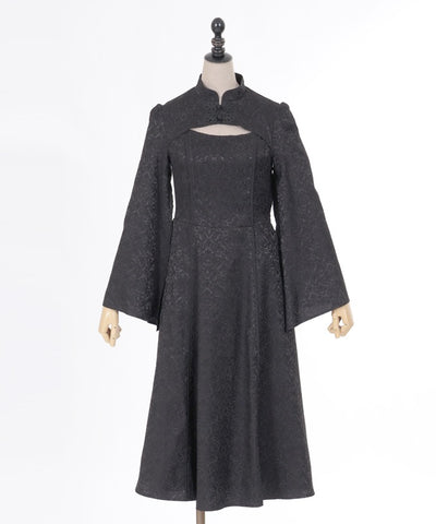 Chinese Slit Sleeve Long Dress