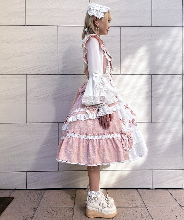 Brilliant Rose Jumper Skirt (Made to Order) – axes femme from JAPAN