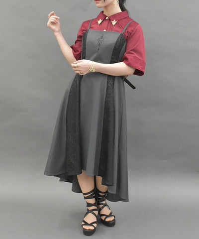 Embroidery Fishtail Dress