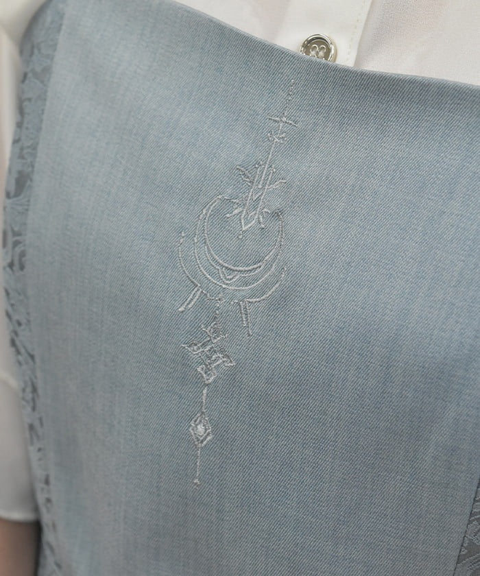 Embroidery Fishtail Dress