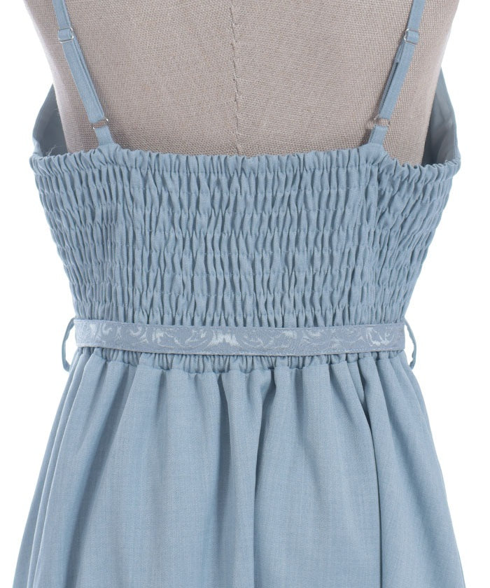Embroidery Fishtail Dress