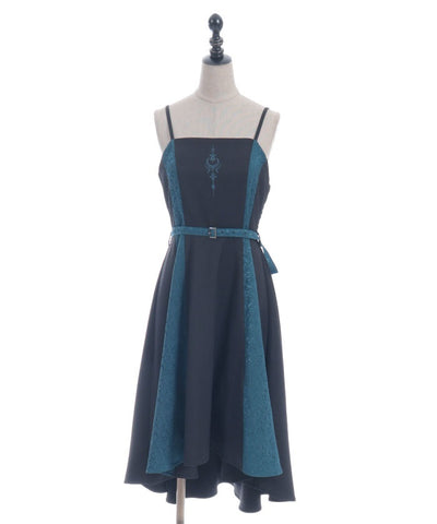 Embroidery Fishtail Dress