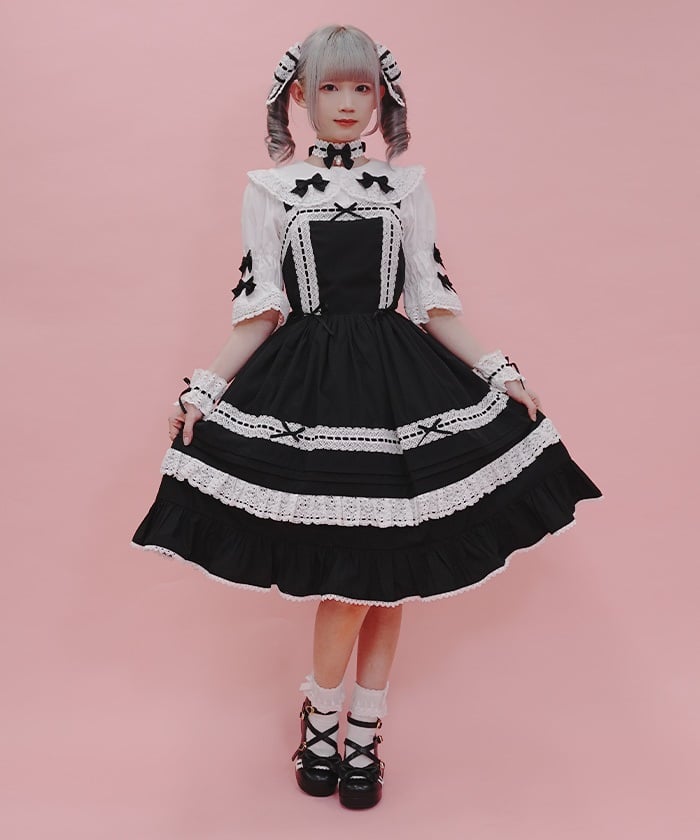 Ladder Lace Jumper Skirt – axes femme from JAPAN