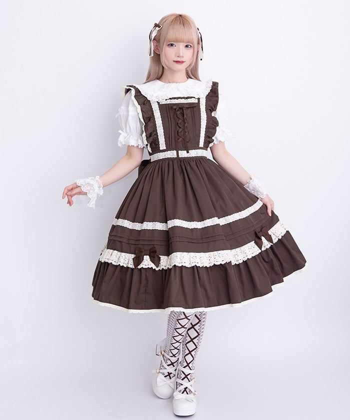 Happy Frill Jumper Skirt Set – axes femme from JAPAN