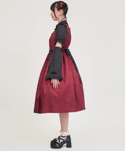 Peony Embroidery Chinese Jumper Skirt