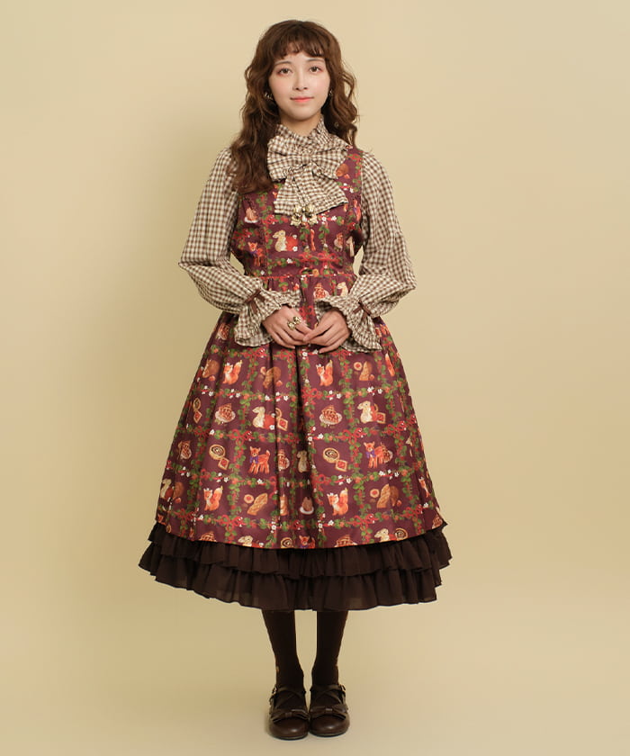 Patisserie in the Woods Pattern Jumper Skirt