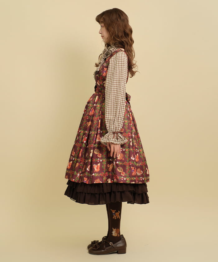 Patisserie in the Woods Pattern Jumper Skirt