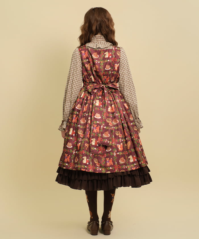 Patisserie in the Woods Pattern Jumper Skirt