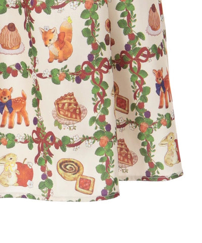 Patisserie in the Woods Pattern Jumper Skirt