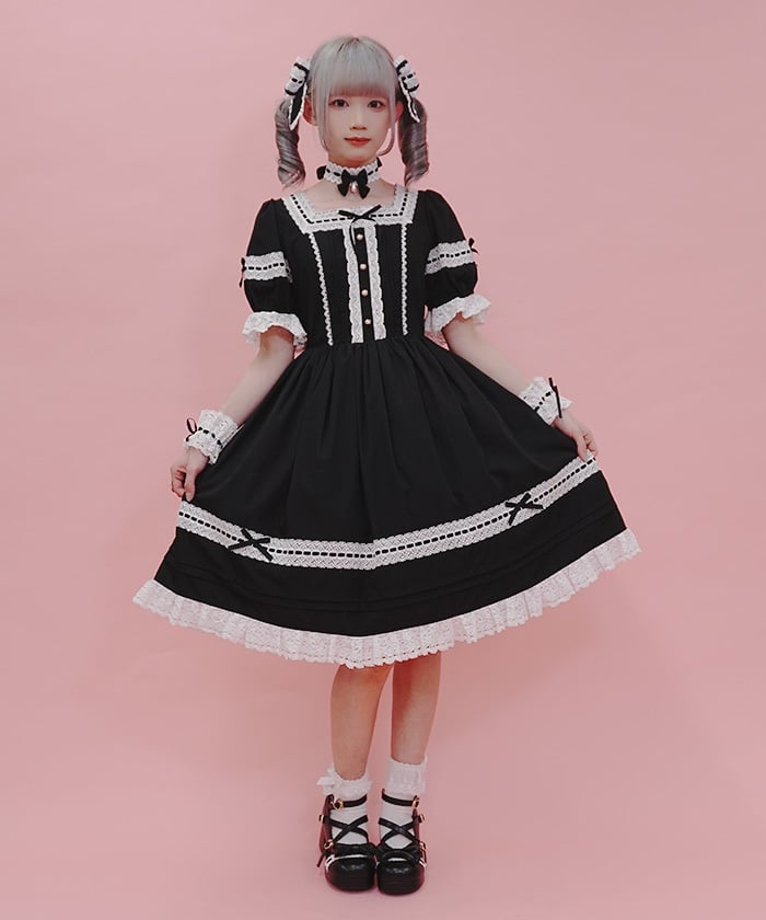 Ladder Lace Dress – axes femme from JAPAN