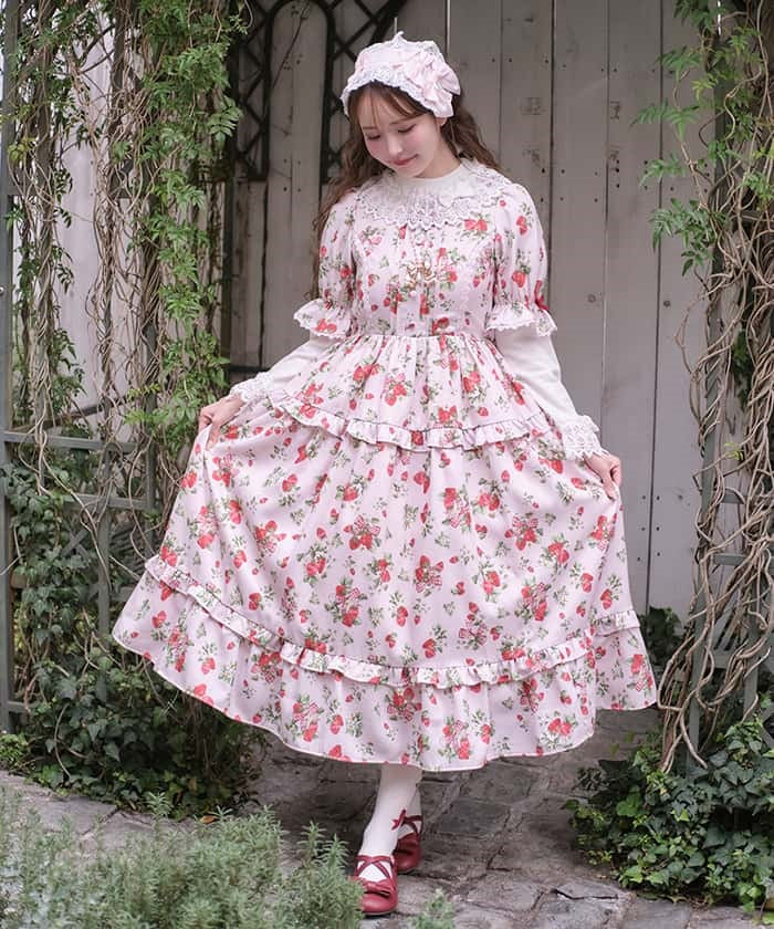 pink berry dress Classic Berry Dress (Made to Order) – axes femme from JAPAN