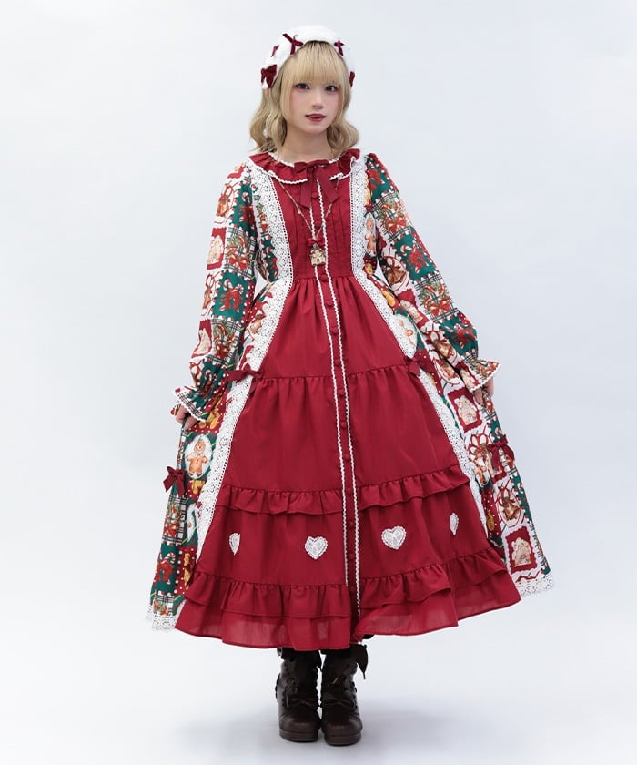 Christmas Pattern Dress – axes femme from JAPAN