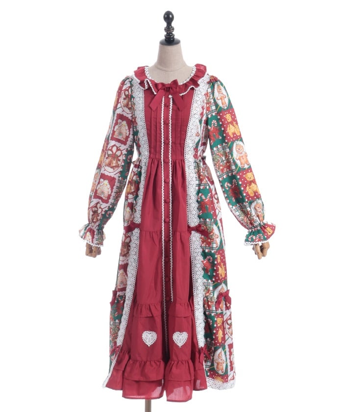 Christmas Pattern Dress – axes femme from JAPAN