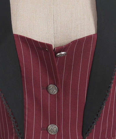 Striped Lace-Up Jacket