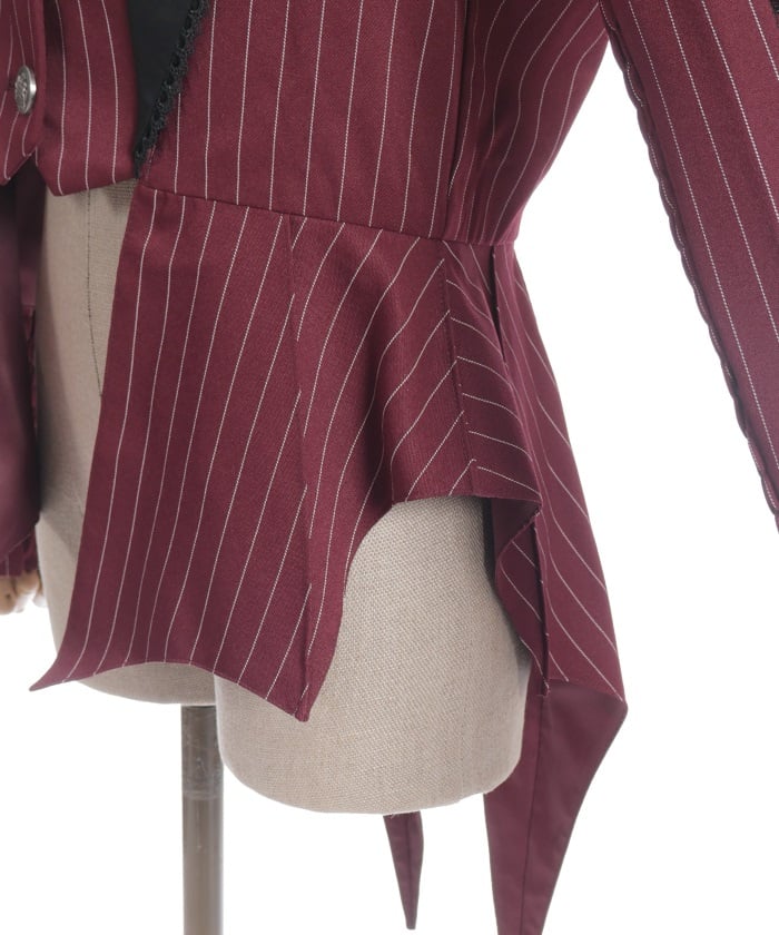 Striped Lace-Up Jacket