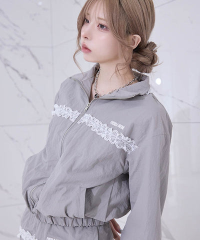 Fickle Bebe Frill Nylon Jacket