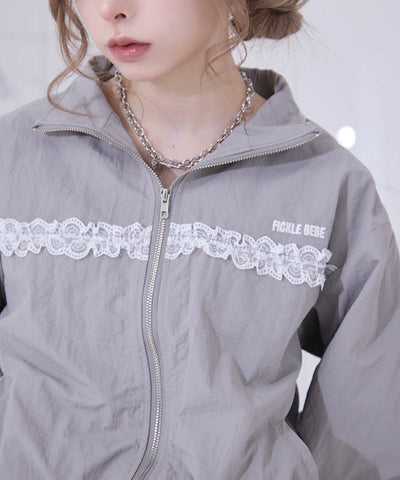 Fickle Bebe Frill Nylon Jacket