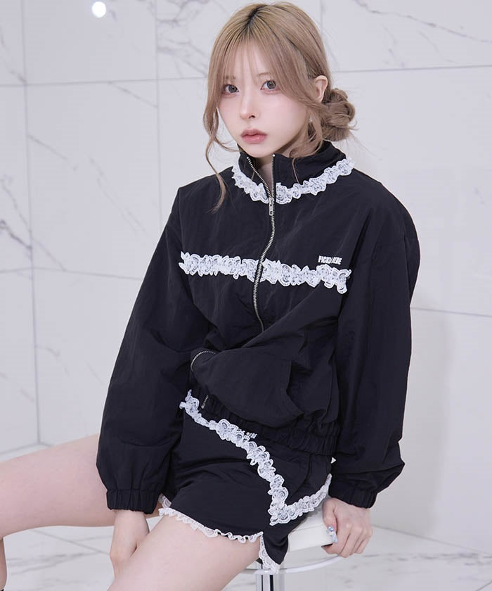 Fickle Bebe Frill Nylon Jacket