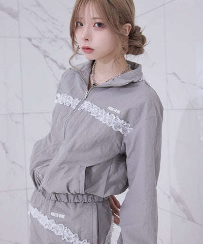 Fickle Bebe Frill Nylon Jacket