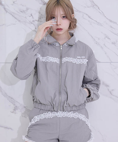 Fickle Bebe Frill Nylon Jacket