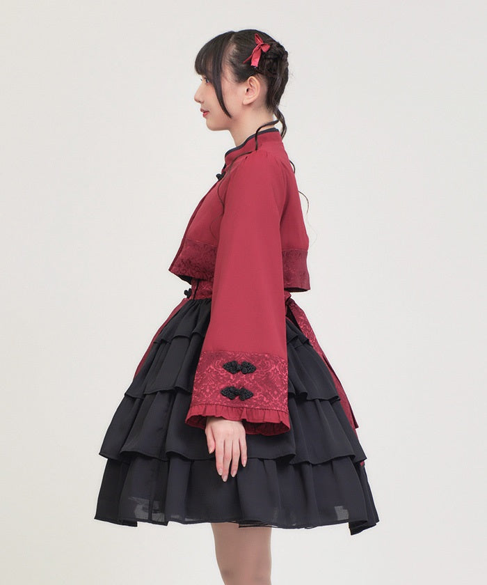 Chinese Button Bolero – axes femme from JAPAN