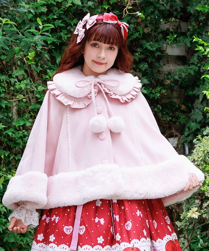 axes femme　kawaii　冬用ポンチョ Dolly Cape – axes femme from JAPAN
