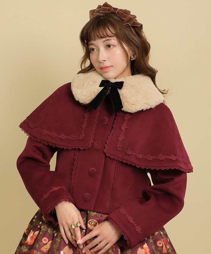 Short Coat with Cape (Made to Order)