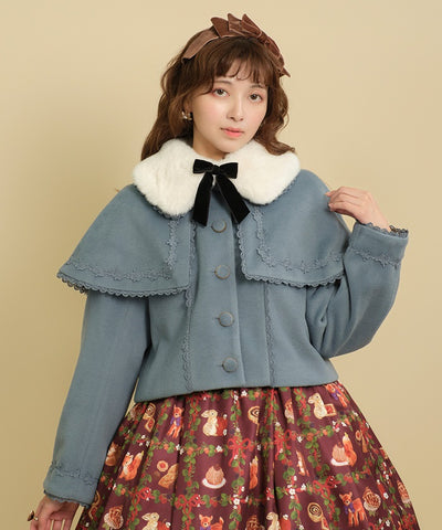 Short Coat with Cape (Made to Order)